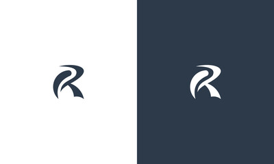 letter R monogram logo design vector illustration