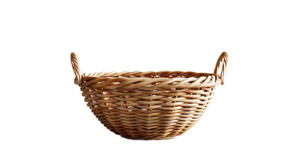 Basket on isolated white background