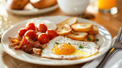Kick-off your day with a morning meal that fuels you for the hours ahead. - obrazy, fototapety, plakaty