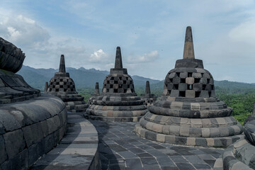 Hills from the top of Borobudur Temple