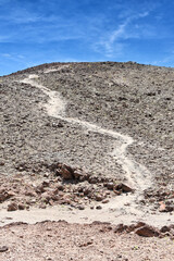 Trail near Artists Palette in Death Valley National Park.