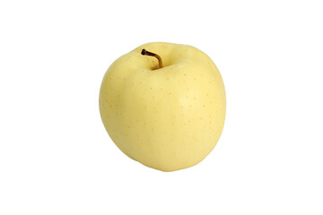 Golden delicious apples isolated on white background