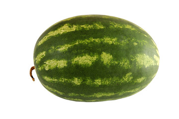 Watermelon, a staple food and natural fruit, is shown on a white background