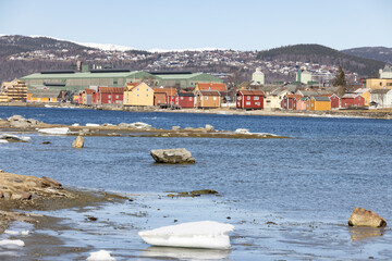 Spring solution in Mosjøen town by the river Vesna,Helgeland - 789605594
