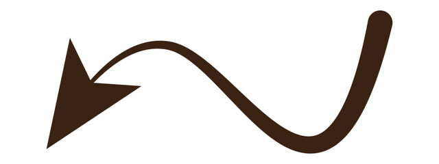 Hand drawn arrow sign. Handdrrawn svg arrows. Isolated direction doodle arrow icon