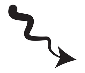 Hand drawn arrow sign. Handdrrawn svg arrows. Isolated direction doodle arrow icon