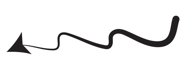 Hand drawn arrow sign. Handdrrawn svg arrows. Isolated direction doodle arrow icon