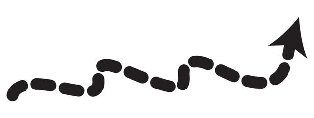 Hand drawn arrow sign. Handdrrawn svg arrows. Isolated direction doodle arrow icon