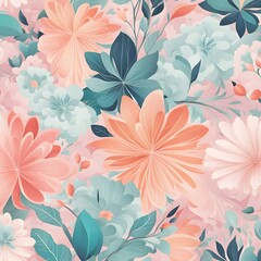 Soft Pastel Floral Pattern
