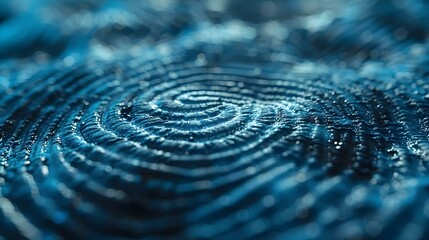 Biometric Fingerprint Waveform - The Rhythm of Identity Security. Concept Biometric Security, Fingerprint Technology, Identity Verification, Waveform Analysis, Data Protection - obrazy, fototapety, plakaty