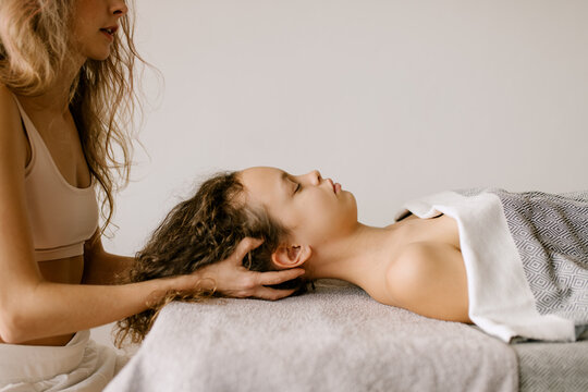 Massage Therapist Working With Posture