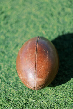 American football closeup