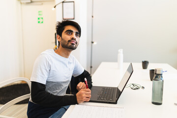 Student paying attention