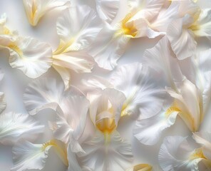 Naklejka na ściany i meble flower petals white background.