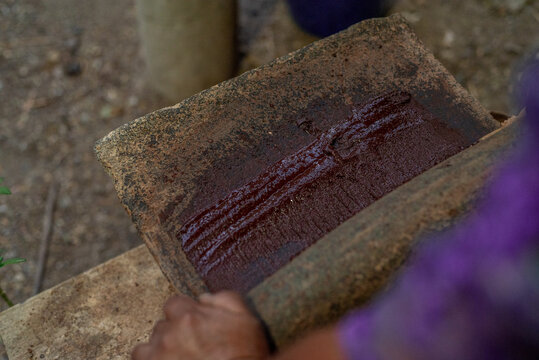Homemade chocolate texture