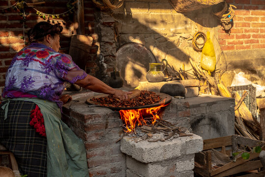 Lifestyle portrait of a senior Mexican woman at work