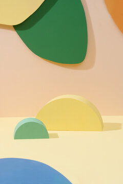 geometry shape podium background for product