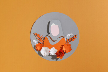 Happy Woman Day Celebration Hijab Girl Banner