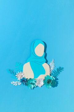 Happy International Women's Day. A woman in a hijab outfit