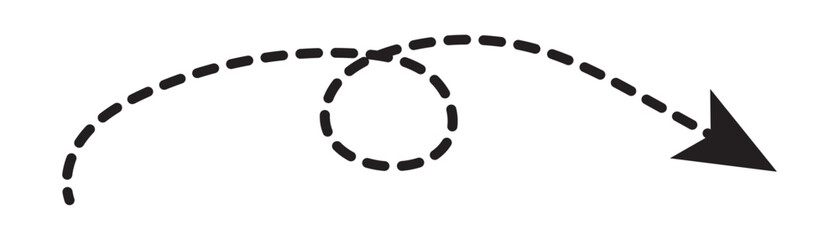 Hand drawn arrow. Vector doodle icon. lack arrow. Vector illustration in white background in eps 10.