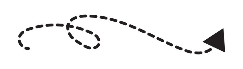 Hand drawn arrow. Vector doodle icon. lack arrow. Vector illustration in white background in eps 10.