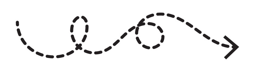 Hand drawn arrow. Vector doodle icon. lack arrow. Vector illustration in white background in eps 10.