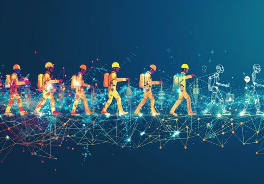 The evolution of labor is shaped by the integration of advanced connectivity and cutting-edge information technologies, closely linked to the emerging trend of an expansive and interconnected workforc
