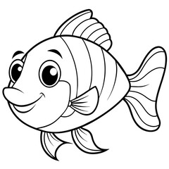 illustration-of-cute-fish -vector- illustration-