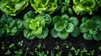 Green Harmony: Eco-Friendly Crops Thriving in Earth's Rhythm. Concept Sustainable Agriculture, Earth-Friendly Practices, Green Harvest, Organic Farming, Environmental Stewardship
