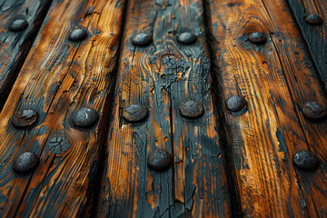 Closeup of an old wood. Created with Ai