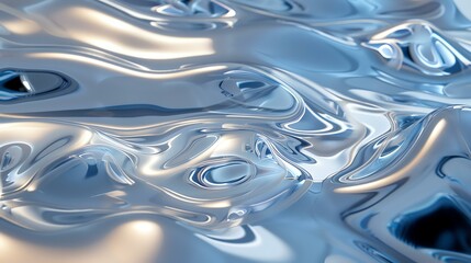 Blue and white abstract liquid background.