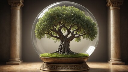 Verdant Tree in Sphere