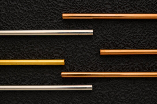 Missed Connections Concept - Metal Tubes Gold and Silver 