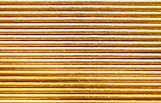 Closeup of Gold Straws