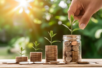 StockImage Interest rate and dividend concept, finance and investment growth
