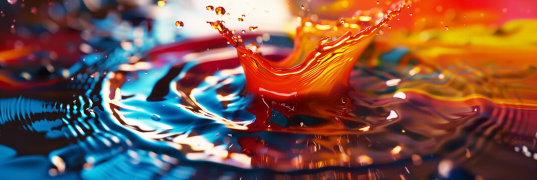 Abstract colorful liquid paint splash, Wall Art Design for Home Decor, 4K Wallpaper and Background for Mobile Cell Phone, Smartphone, Cellphone, desktop, laptop, Computer, Tablet