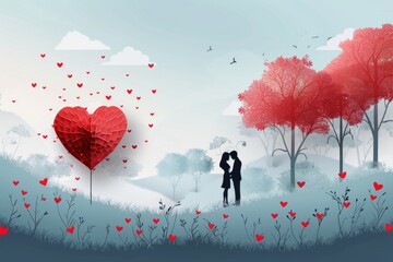 Discover the World of Romantic Art with Our Valentine's Day Illustrations – Celebrate Love with Passionate Designs, Emotional Connections, and Artistic Flair!