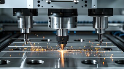 Precision at Play: CNC Laser Cutting in Action. Concept Laser Cutting, CNC Technology, Precision Engineering, Manufacturing Efficiency, Precision Cutting