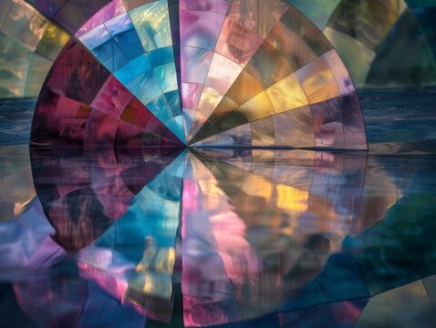 Fragmented Reflections: Capturing Reality's Illusive Beauty in Digital Abyss