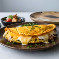 omelet with bacon