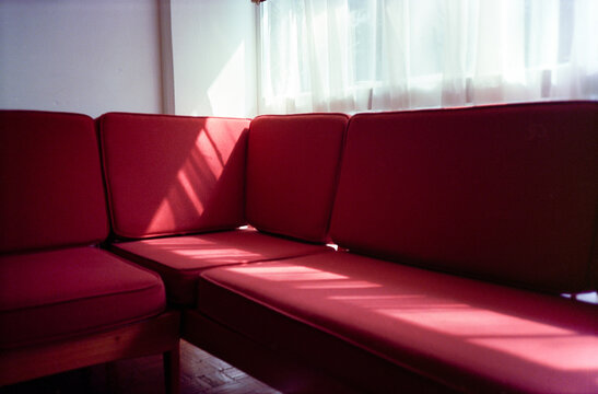 Red sofa