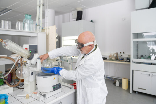 Senior Researcher Working In The Laboratory