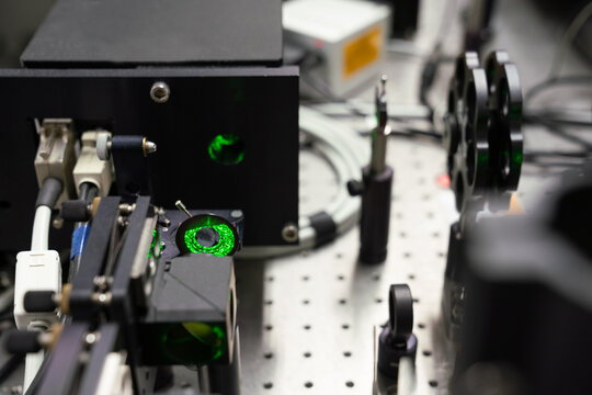 Close Up Of Laser Technology Equipment