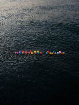 Balloons on the Sea