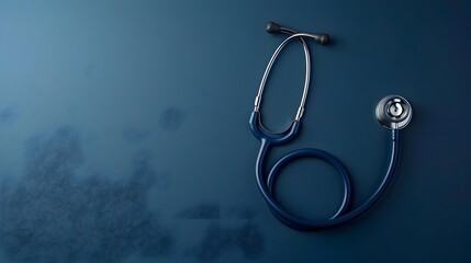 Medical Osculturist on a dark blue background. Medical concept background image