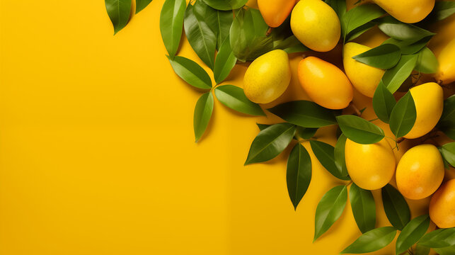 Creative summer mangos fruits