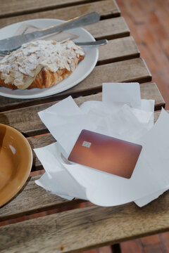 Bunch or receipts on the table