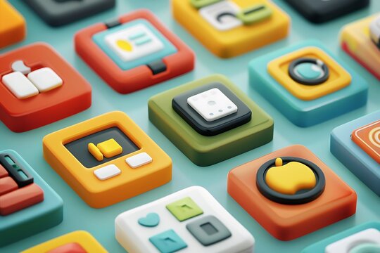 Useful icon set for different applications .