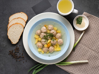  soup with meatball
