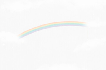 Rainbow png sticker, cute illustration, transparent background